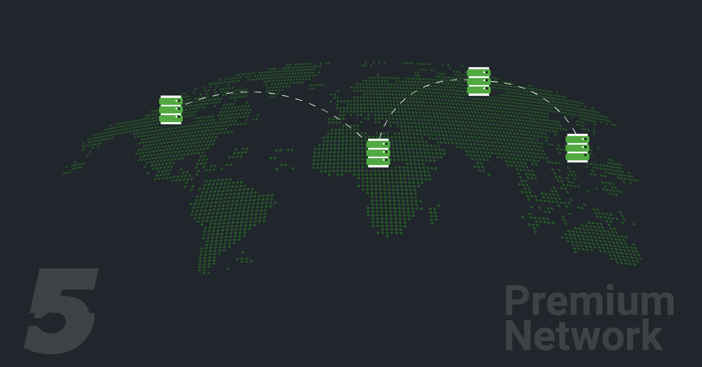 5centsCDN Premium Network Map