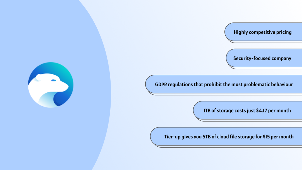 Top cloud storage providers - icedrive