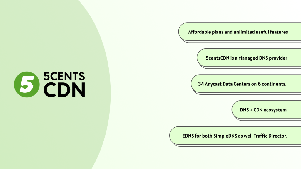 Top 10 DNS providers - 5centsCDN's Enterprise DNS services