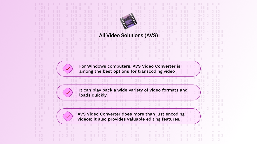 VLC is for video computers, it is among the best options for transcoding videos