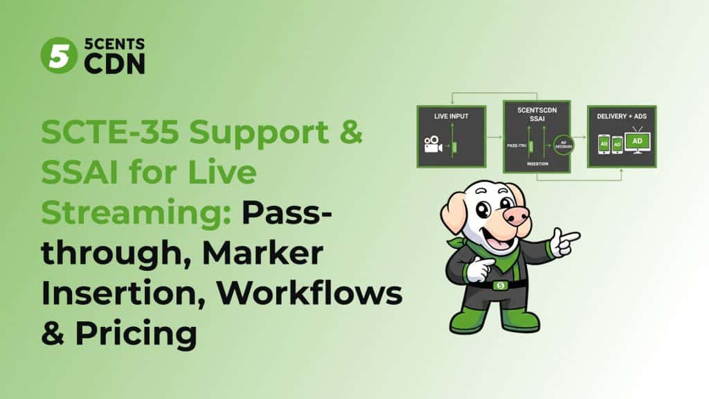 SCTE-35 Support & SSAI for Live Streaming