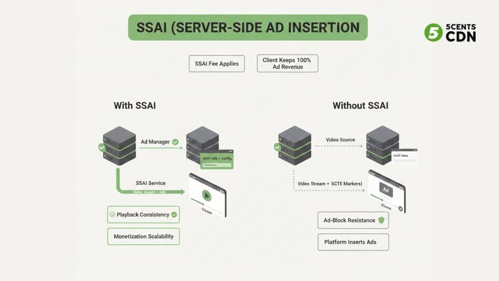 SSAI (Server-Side Ad Insertion) Using Ad Managers