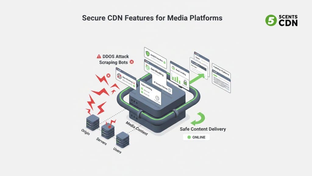 Secure CDN Features for News & Media Platforms