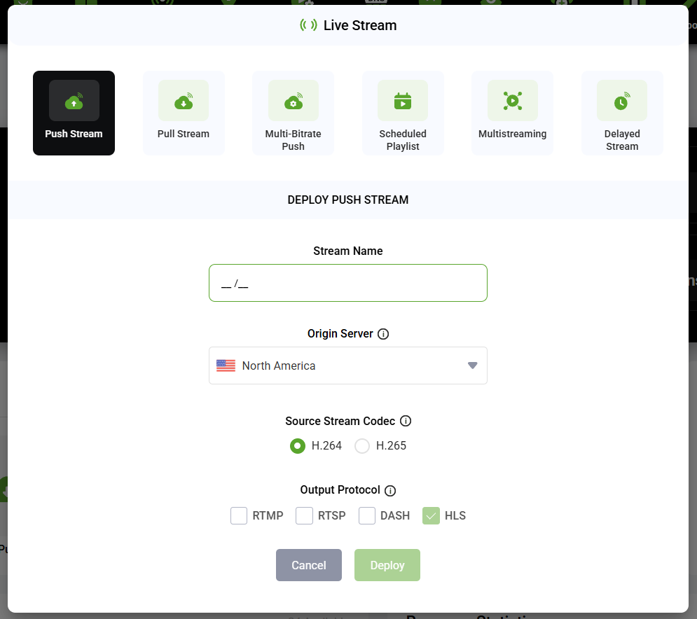 Stream Deployment Overview