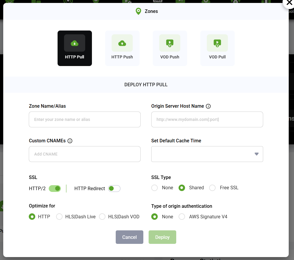 Zones Deployment Overview