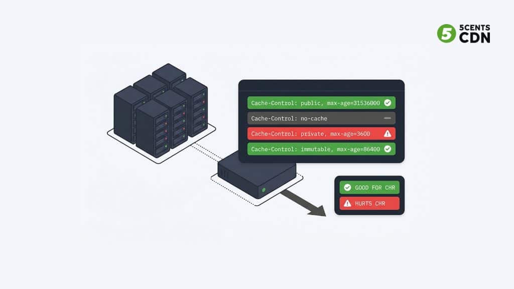 HTTP Cache-Control header configuration examples for CDN optimization
