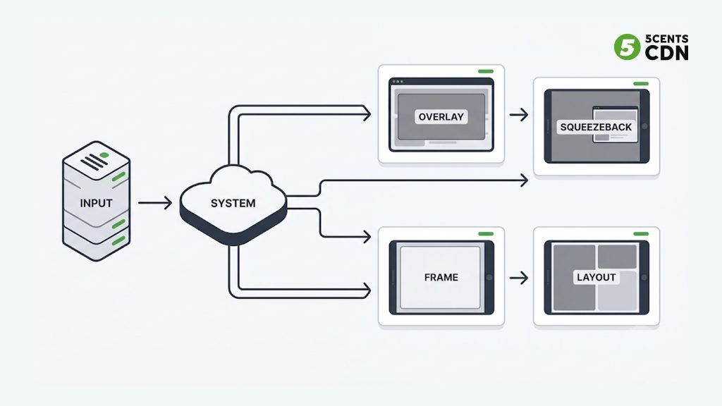 Explanation_Template-3 - 5centsCDN | Video Live Streaming | CDN | Restream Interactive ad formats enabled by SGAI pause overlay L-shape squeezeback