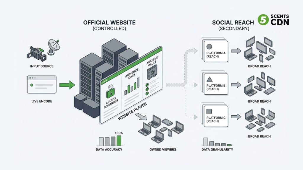 Explanation_Template-1 - 5centsCDN | Video Live Streaming | CDN | Restream Official government website player versus social simulcast