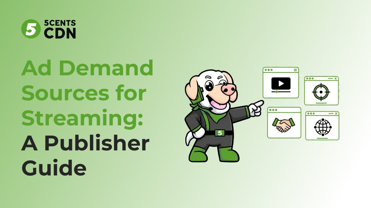 Ad demand sources feeding a streaming publisher's ad slots