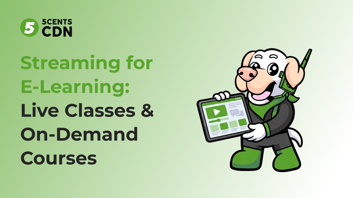 Streaming for E-Learning: Live Classes & On-Demand Courses