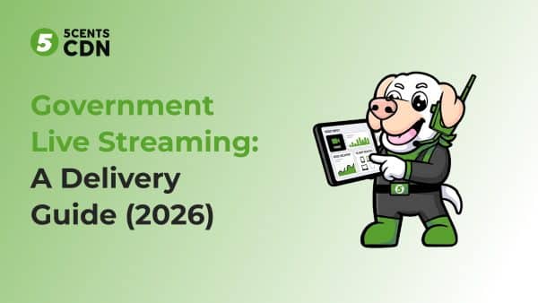 Government live streaming delivery from council chamber to public devices