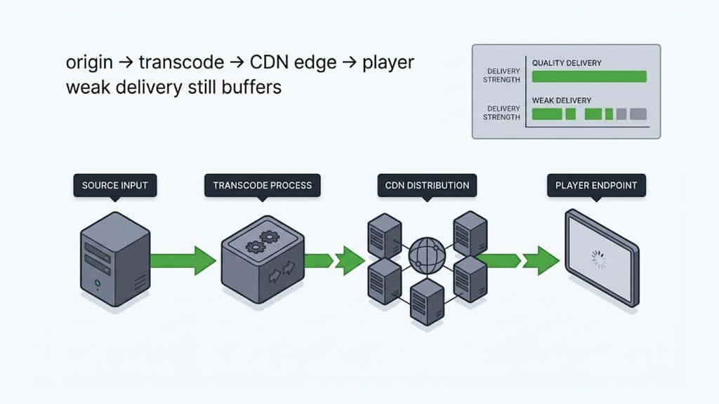 Explanation_Template-2 - 5centsCDN | Video Live Streaming | CDN | Restream A video player depends on the CDN and delivery feeding it segments