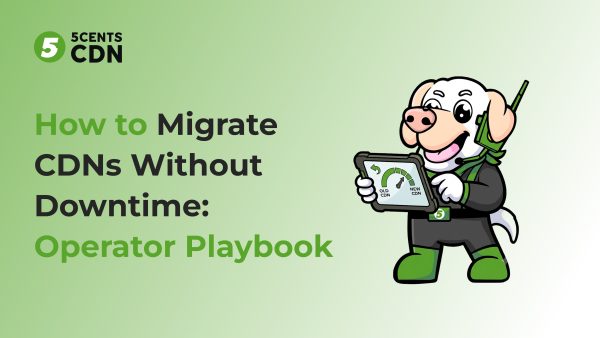 Zero-downtime CDN migration with traffic shifting gradually between two providers