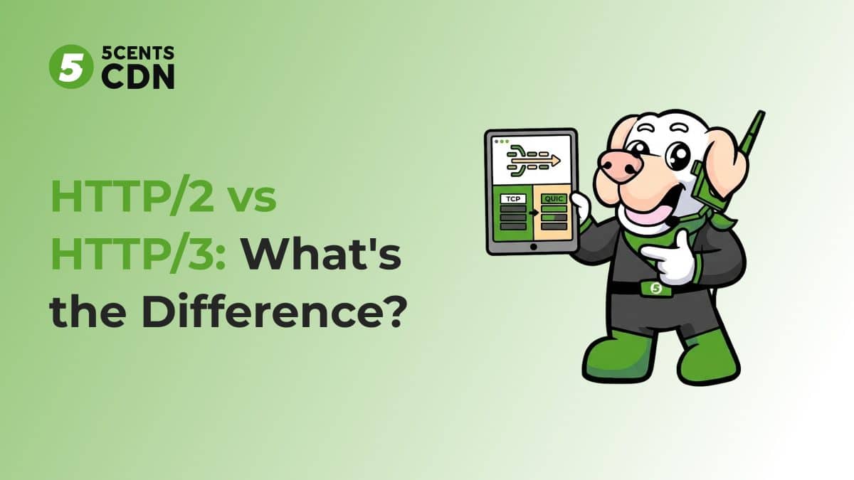 HTTP/2 over TCP versus HTTP/3 over QUIC side-by-side comparison
