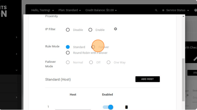  Rule Mode: choose the appropriate rule mode.
