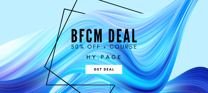 Hypage's Black Friday Deal - 50% off